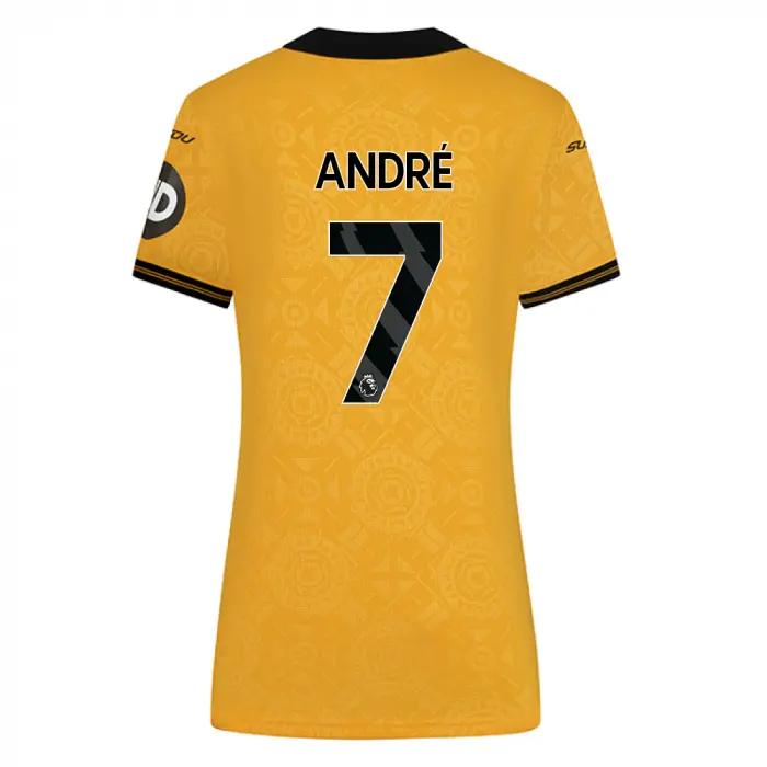 Wolves Fanshop | 2025-26 Wolves Pro Home Shirt – Womens ANDRÉ 7 Wolves Merchandise Collection